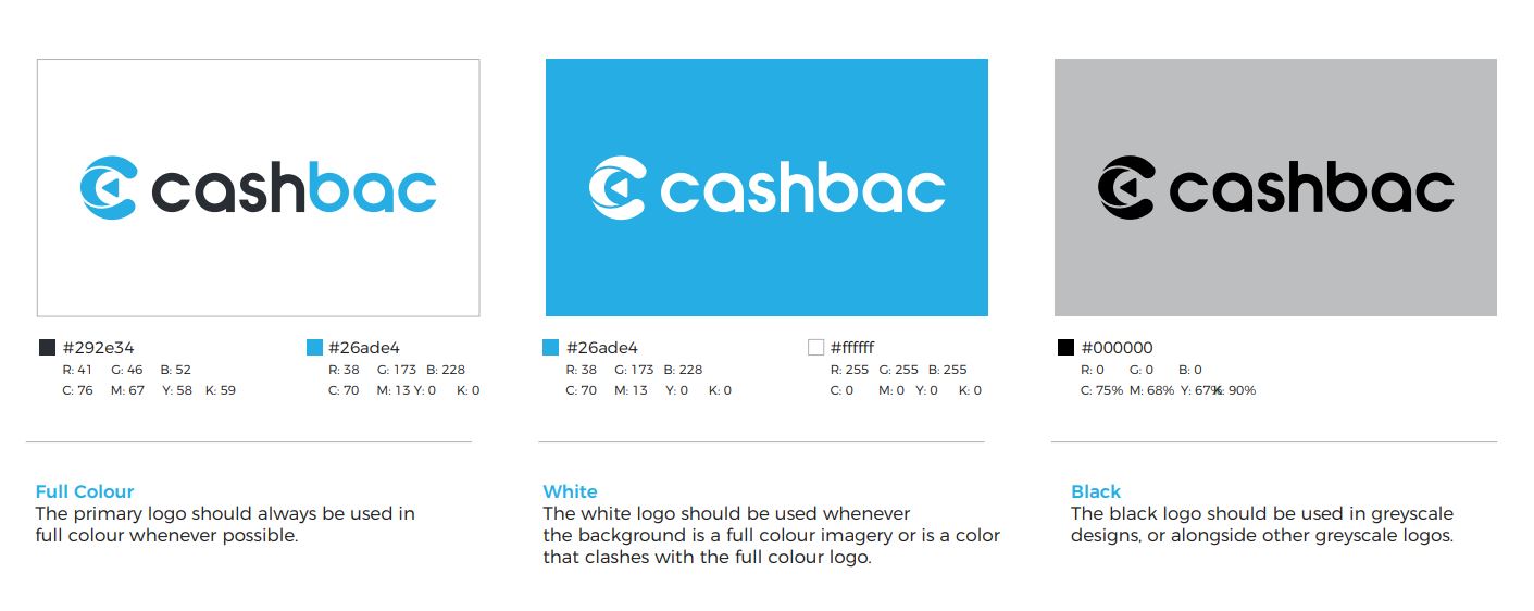 Cashbac Logo Color Guidelines